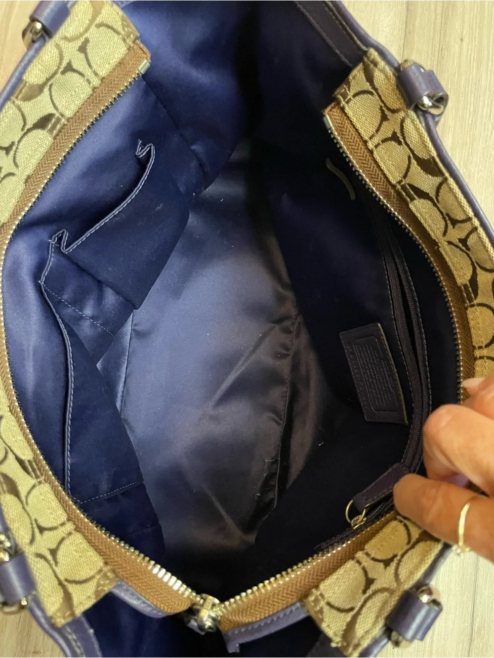 Coach Park Signature Carrie Tote